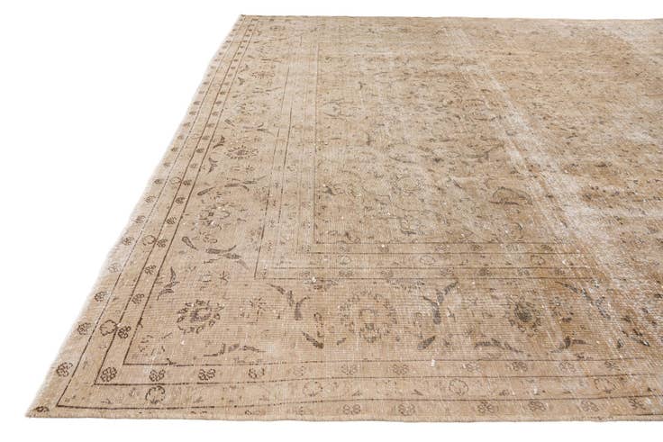 Detail image of 9' 4 x 13' 6 Hand Knotted Ultra Vintage Persian Wool Rug