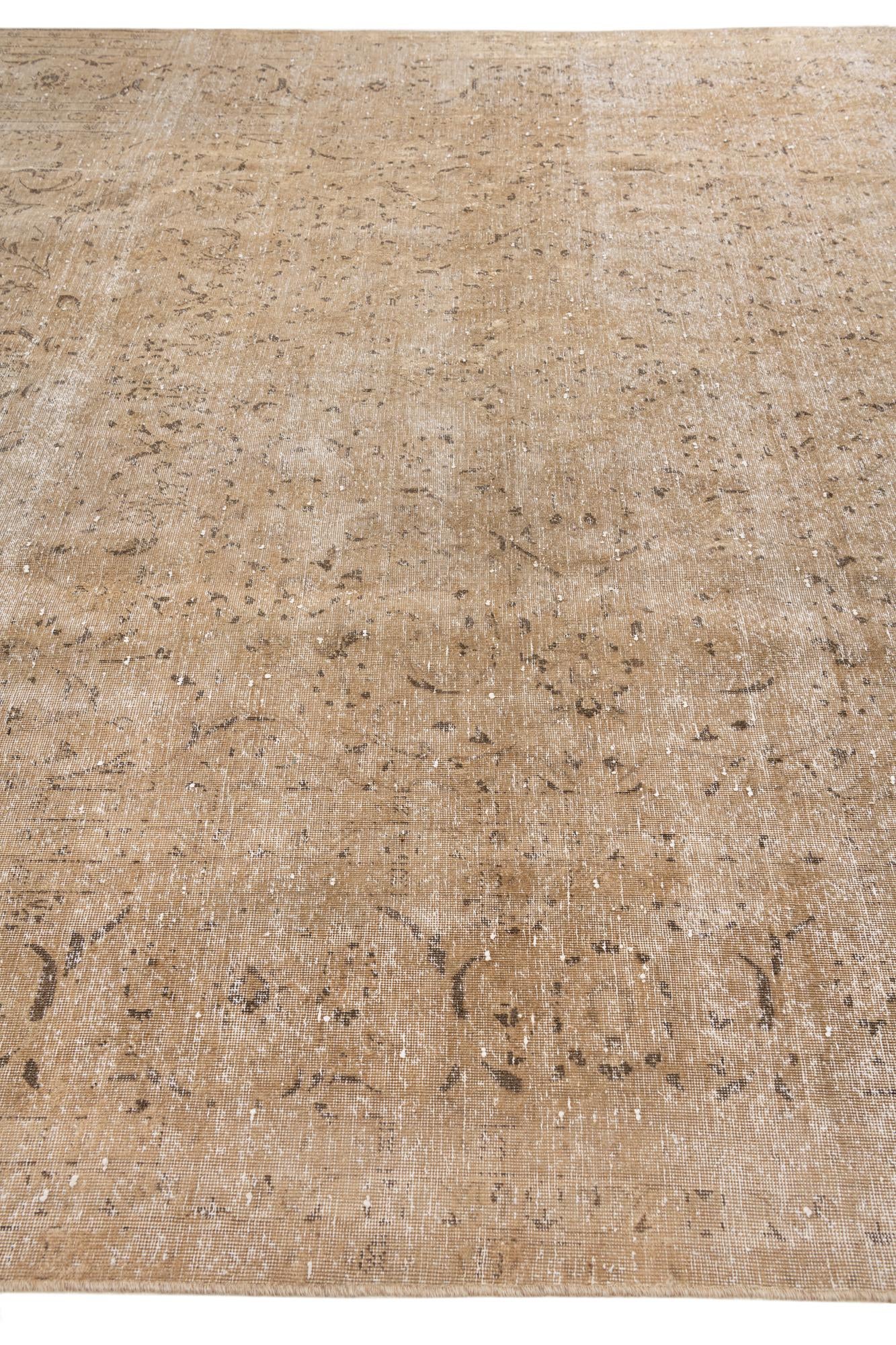 9' 4 x 13' 6 Hand Knotted Ultra Vintage Persian Wool Rug