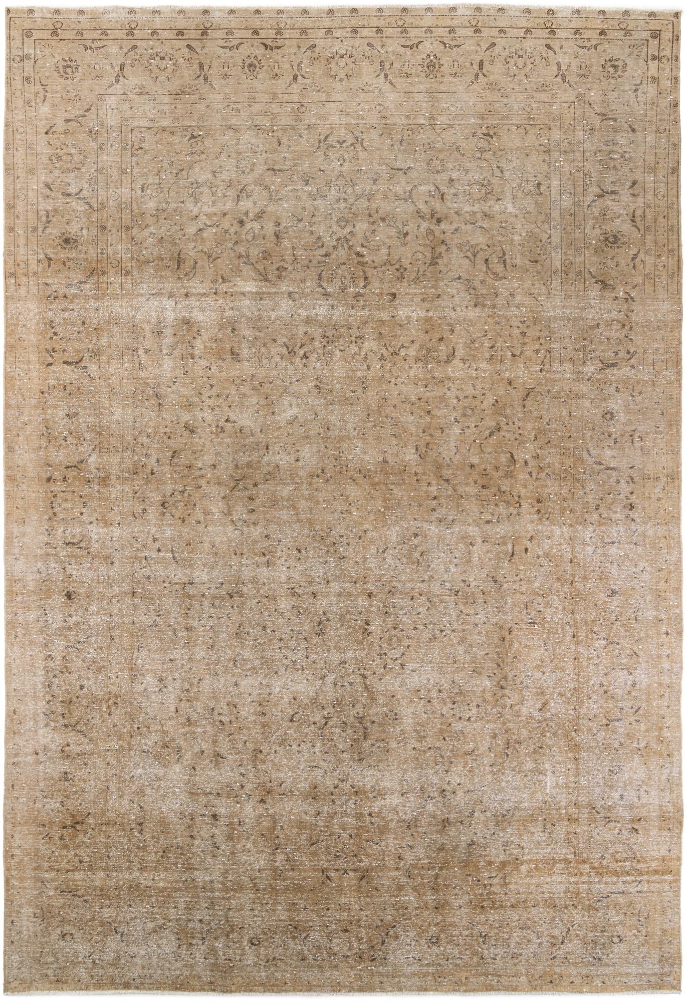 9' 4 x 13' 6 Hand Knotted Ultra Vintage Persian Wool Rug