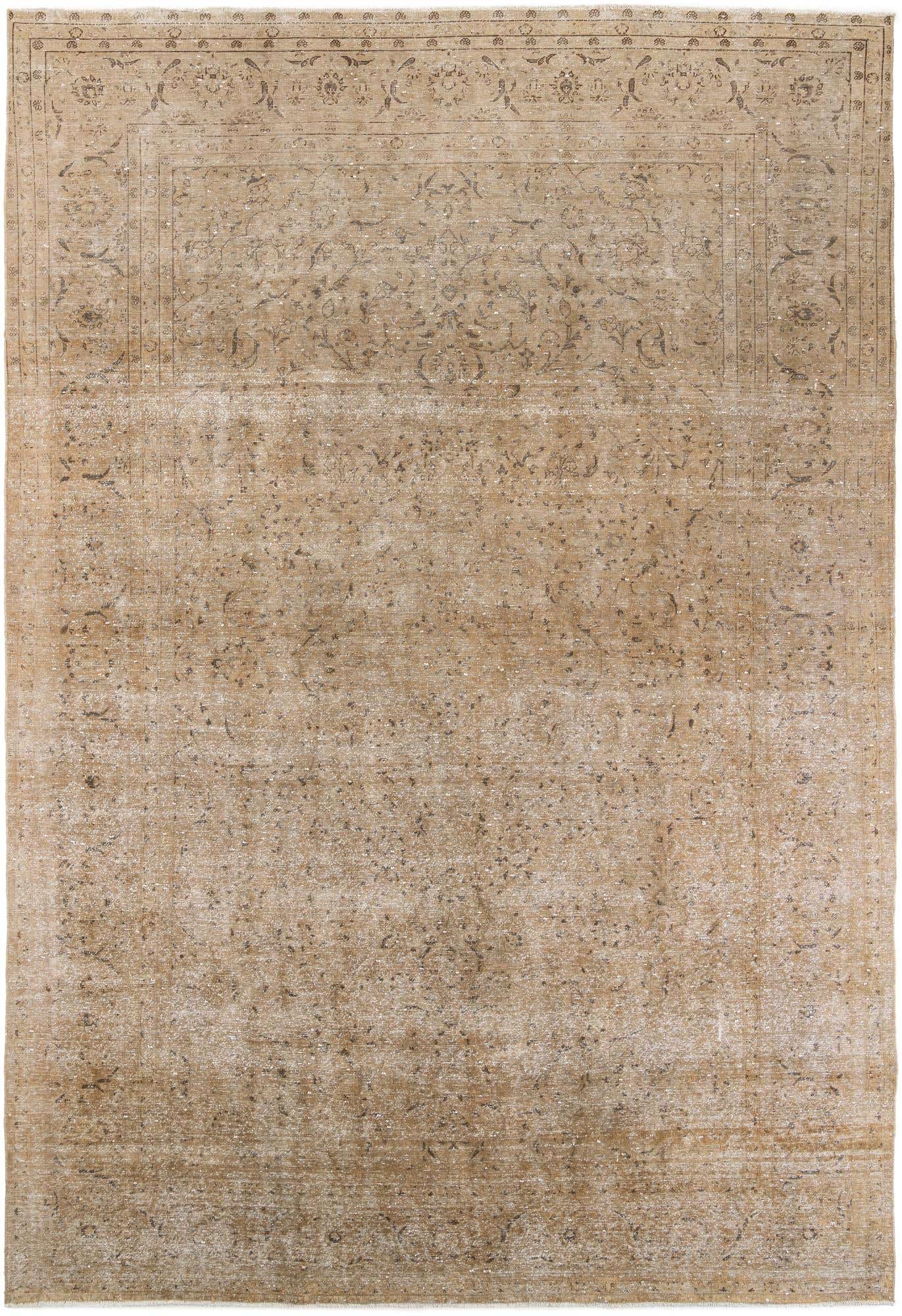 9' 4 x 13' 6 Hand Knotted Ultra Vintage Persian Wool Rug