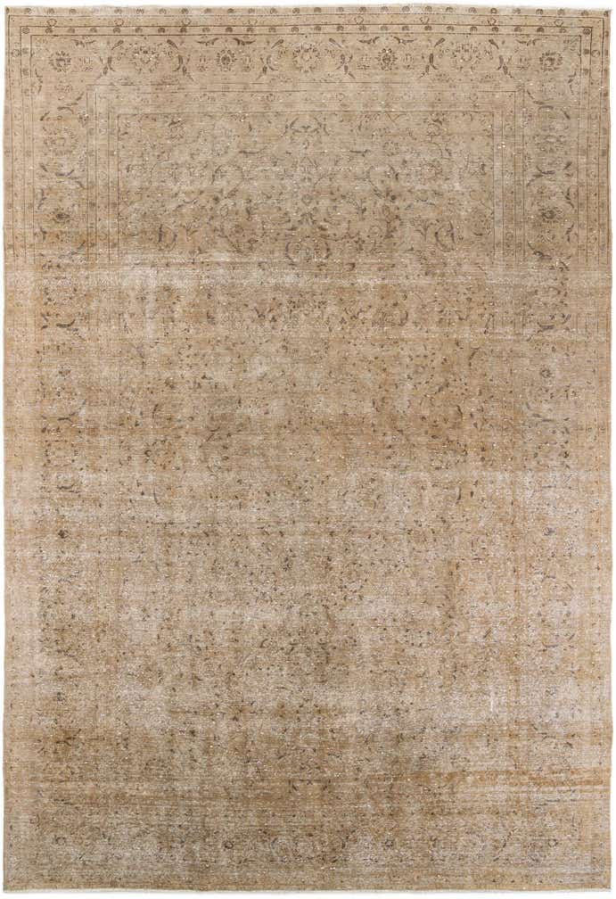 9' 4 x 13' 6 Hand Knotted Ultra Vintage Persian Wool Rug