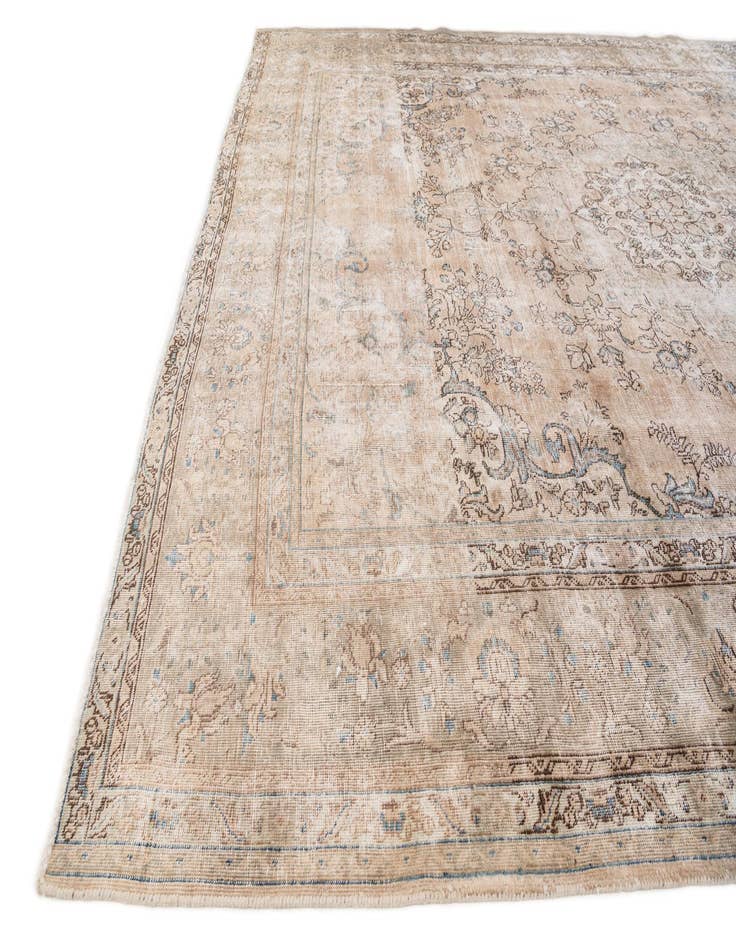 Detail image of 10' x 12' 1  Hand Knotted Ultra Vintage Persian Wool Rug