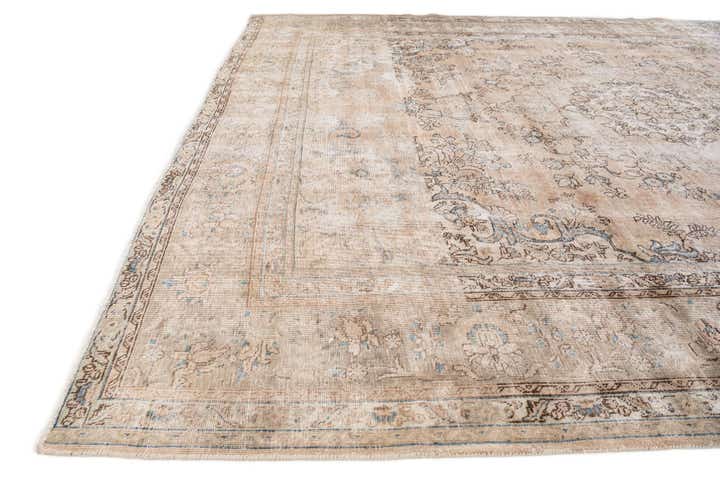 10' x 12' 1 Hand Knotted Ultra Vintage Persian Wool Rug