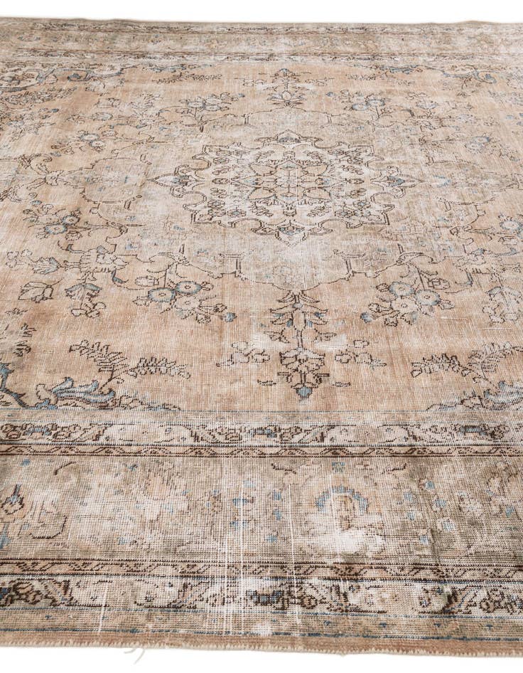 Detail image of 10' x 12' 1  Hand Knotted Ultra Vintage Persian Wool Rug