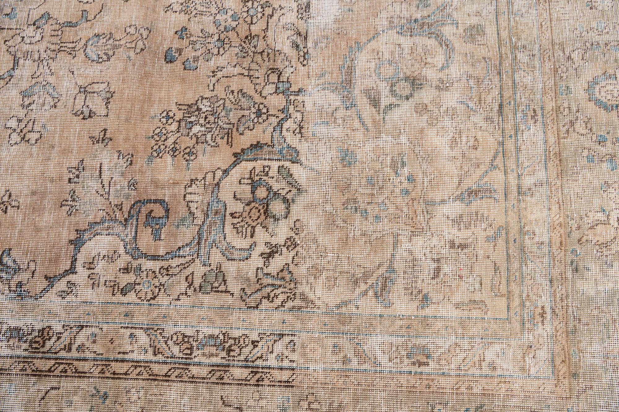 10' x 12' 1 Hand Knotted Ultra Vintage Persian Wool Rug
