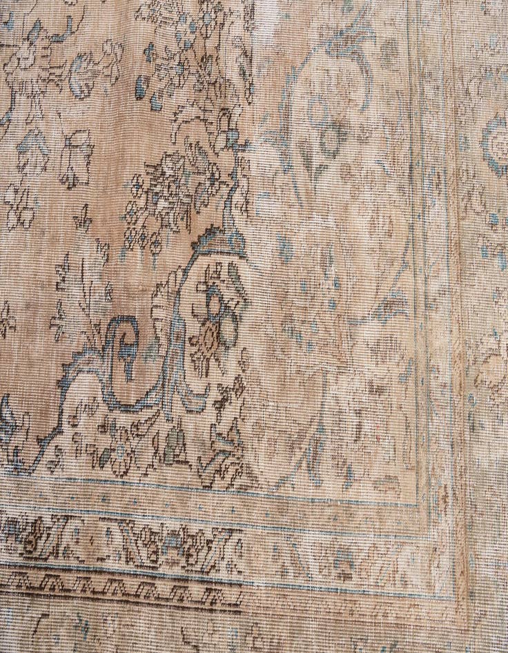Detail image of 10' x 12' 1  Hand Knotted Ultra Vintage Persian Wool Rug