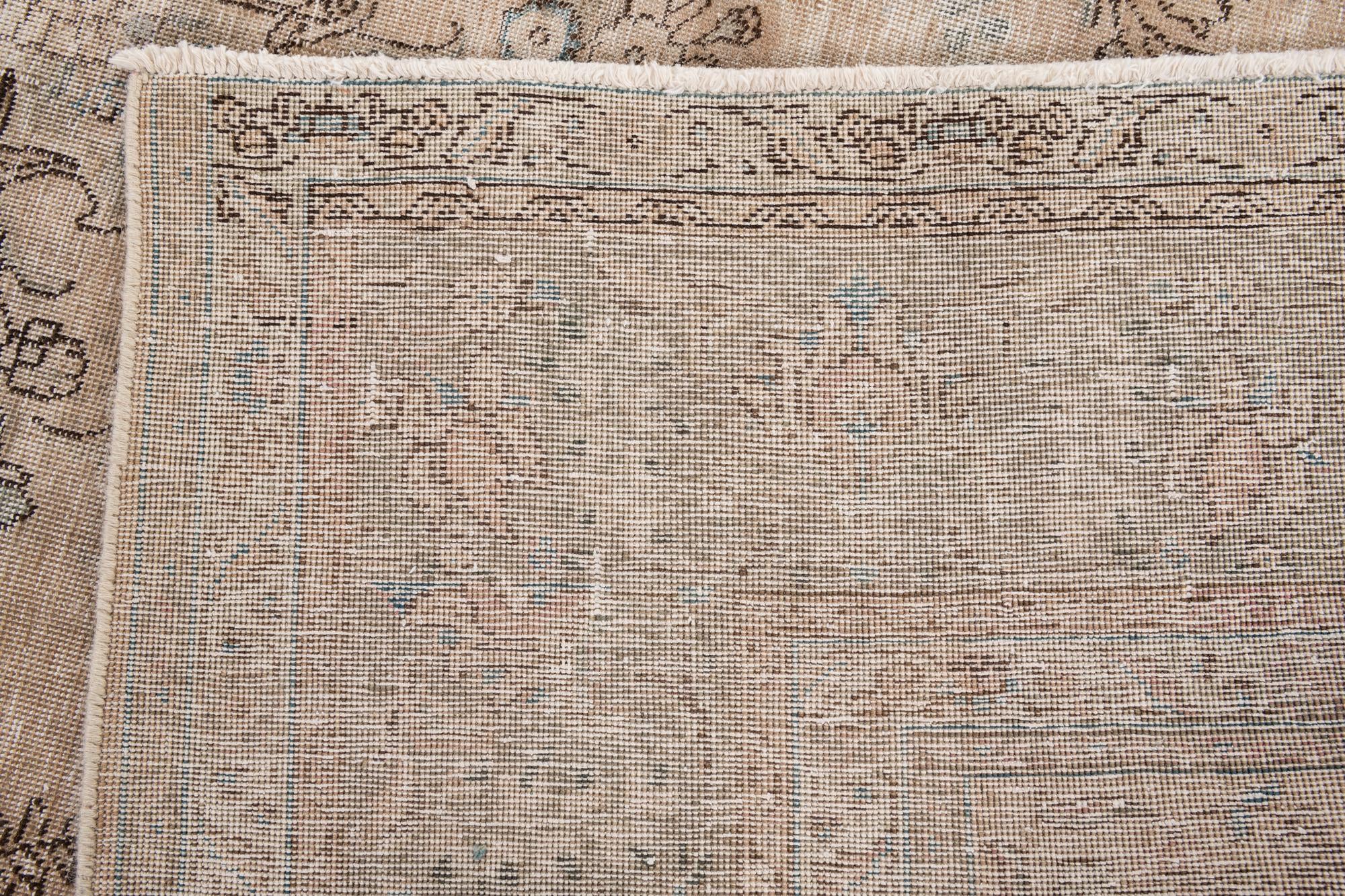 10' x 12' 1 Hand Knotted Ultra Vintage Persian Wool Rug