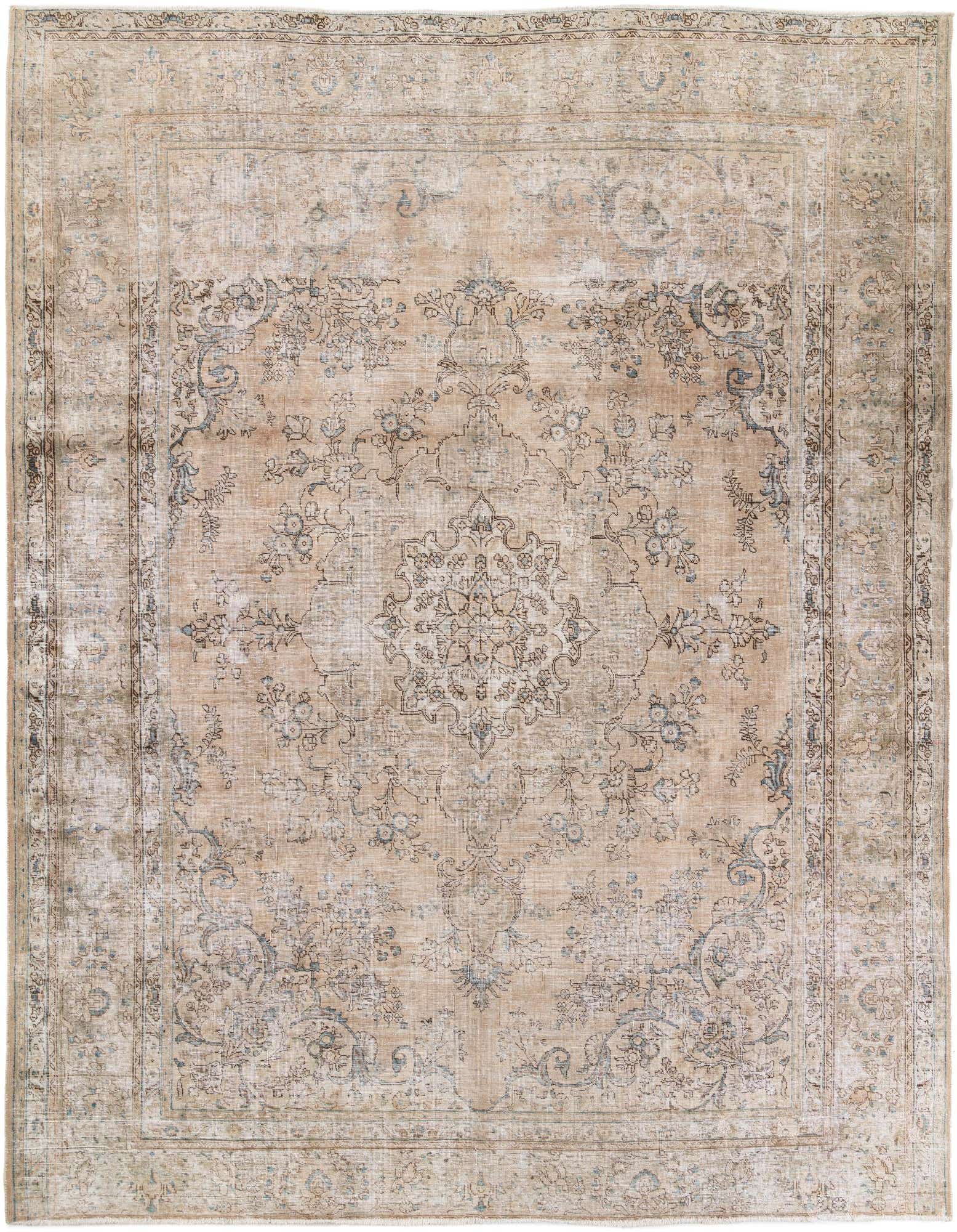 Primary image 10' x 12' 1  Hand Knotted Ultra Vintage Persian Wool Rug