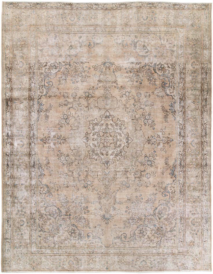 Detail image of 10' x 12' 1 Hand Knotted Ultra Vintage Persian Wool Rug