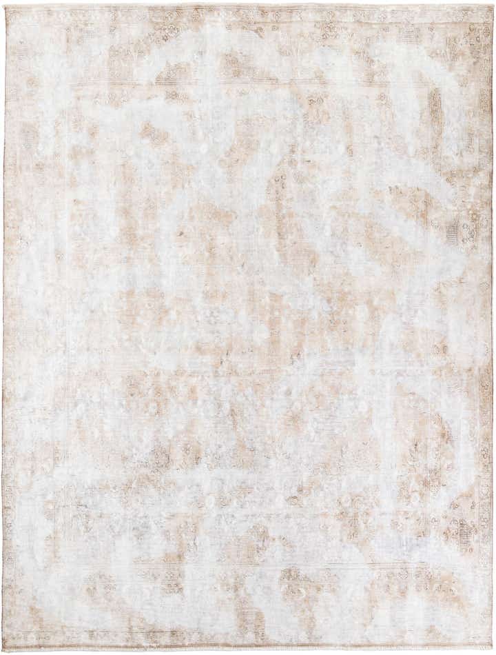 9' 3 x 12' 2 Hand Knotted Ultra Vintage Persian Wool Rug