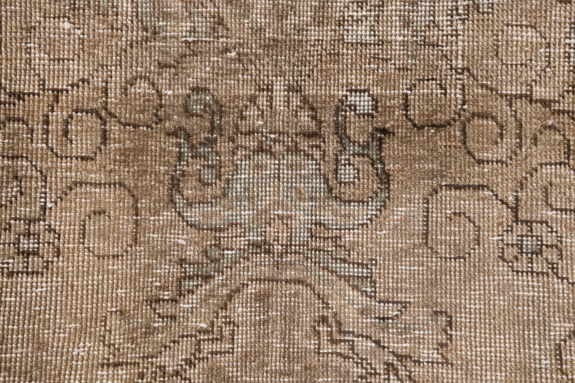 9' 1 x 12' 2 Hand Knotted Ultra Vintage Persian Wool Rug