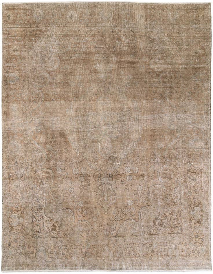 Detail image of 9' 1 x 12' 2 Hand Knotted Ultra Vintage Persian Wool Rug