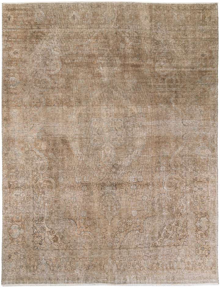 9' 1 x 12' 2 Hand Knotted Ultra Vintage Persian Wool Rug