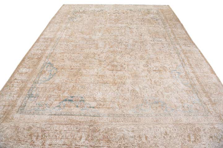 8' 7 x 11' 4 Hand Knotted Ultra Vintage Persian Wool Rug
