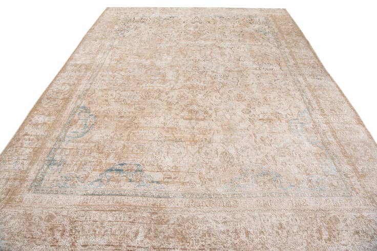 Detail image of 8' 7 x 11' 4 Hand Knotted Ultra Vintage Persian Wool Rug