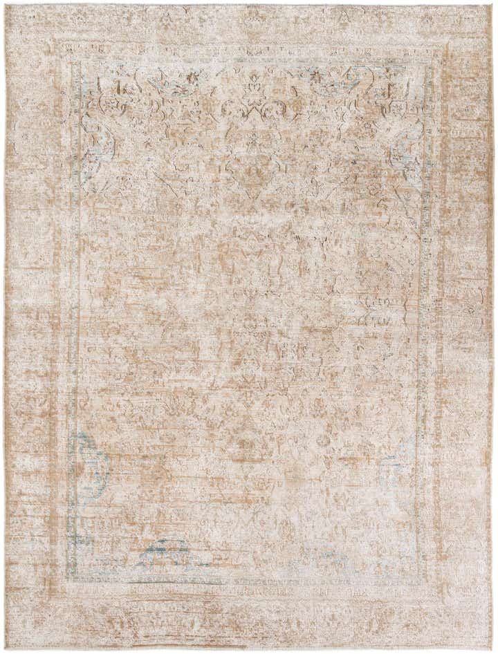 8' 7 x 11' 4 Hand Knotted Ultra Vintage Persian Wool Rug