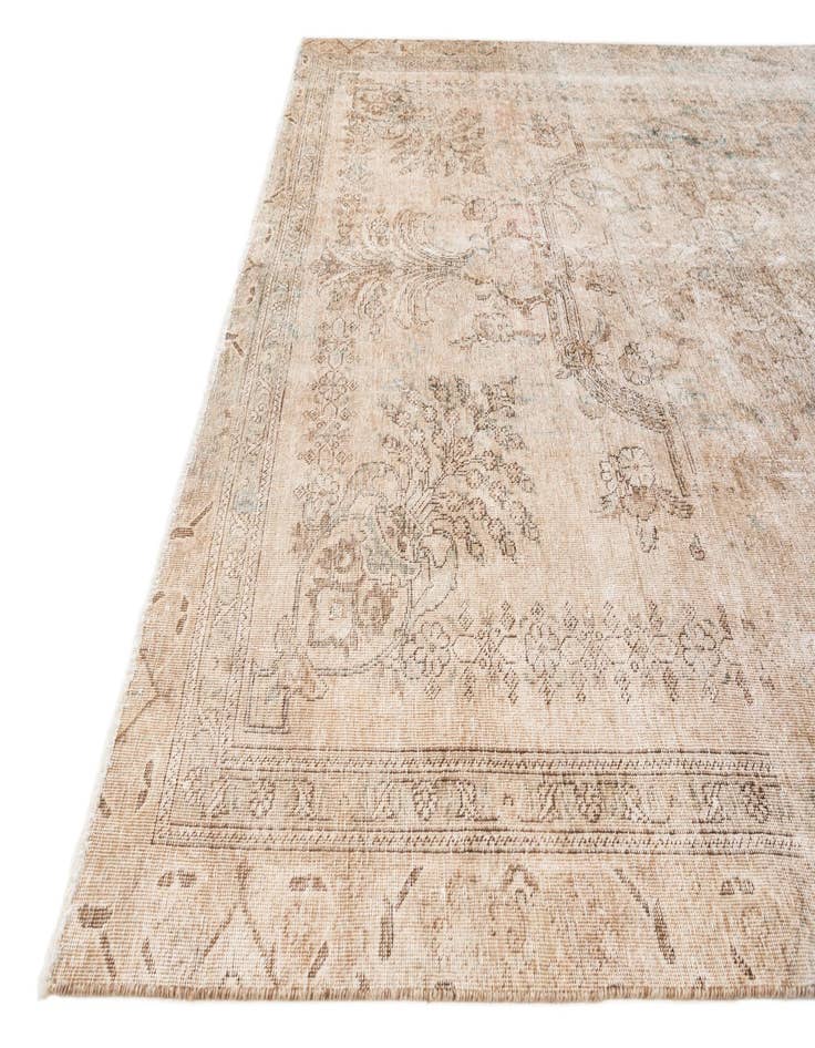 Detail image of 8' 2 x 11' 1  Hand Knotted Ultra Vintage Persian Wool Rug