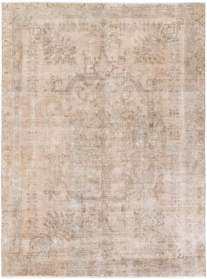 Detail image of 8' 2 x 11' 1 Hand Knotted Ultra Vintage Persian Wool Rug