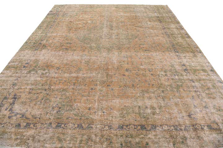 8' 10 x 10' 10 Hand Knotted Ultra Vintage Persian Wool Rug