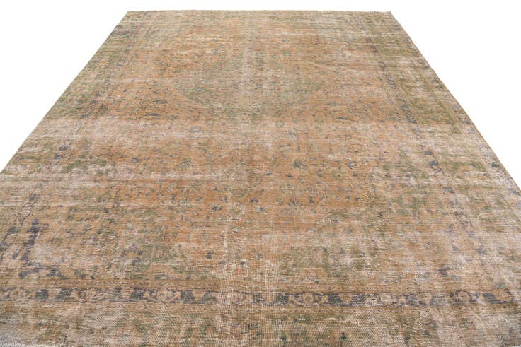 Detail image of 8' 10 x 10' 10 Hand Knotted Ultra Vintage Persian Wool Rug