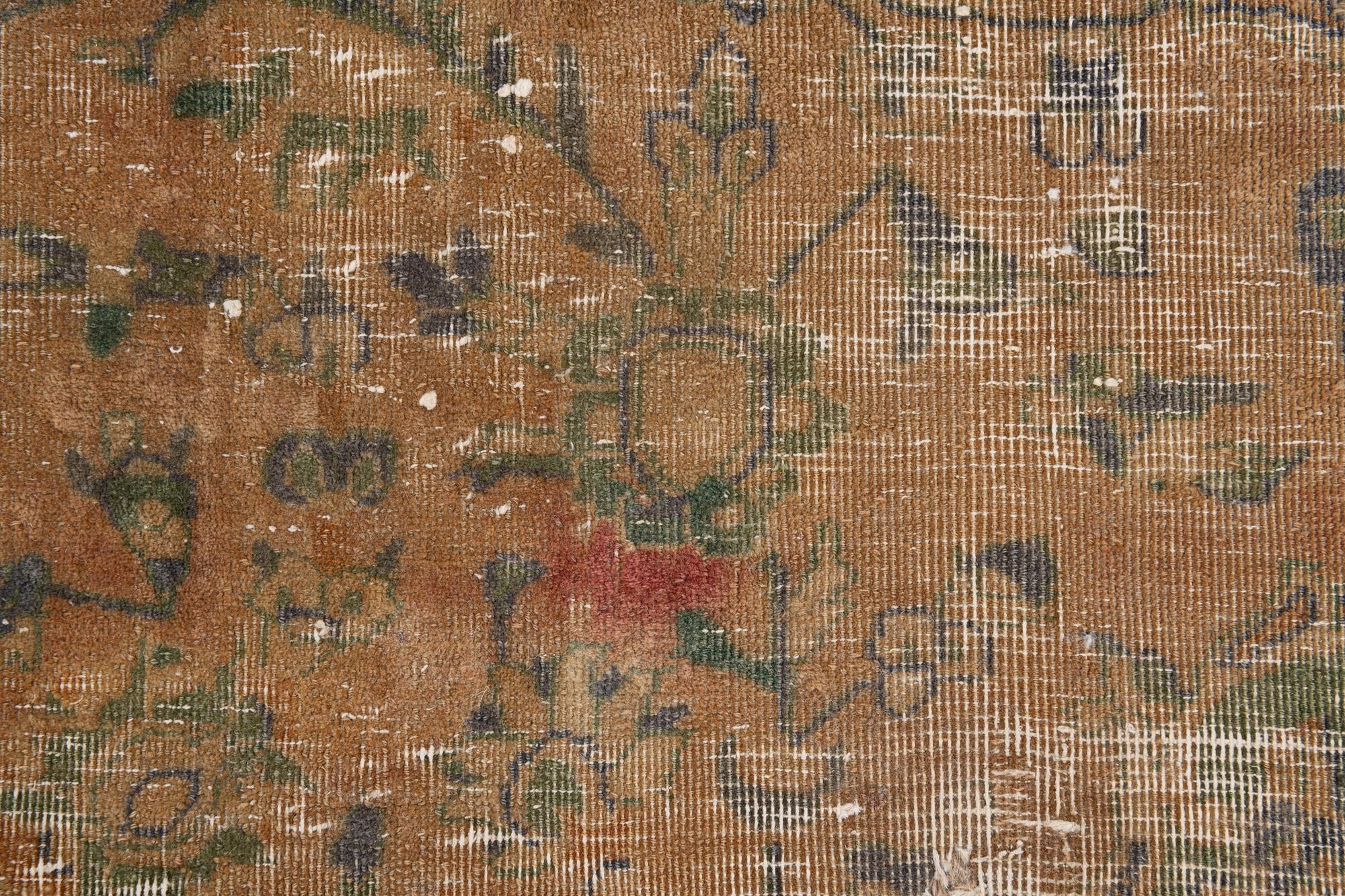 8' 10 x 10' 10 Hand Knotted Ultra Vintage Persian Wool Rug