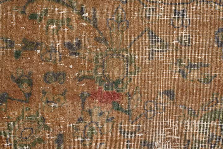 8' 10 x 10' 10 Hand Knotted Ultra Vintage Persian Wool Rug