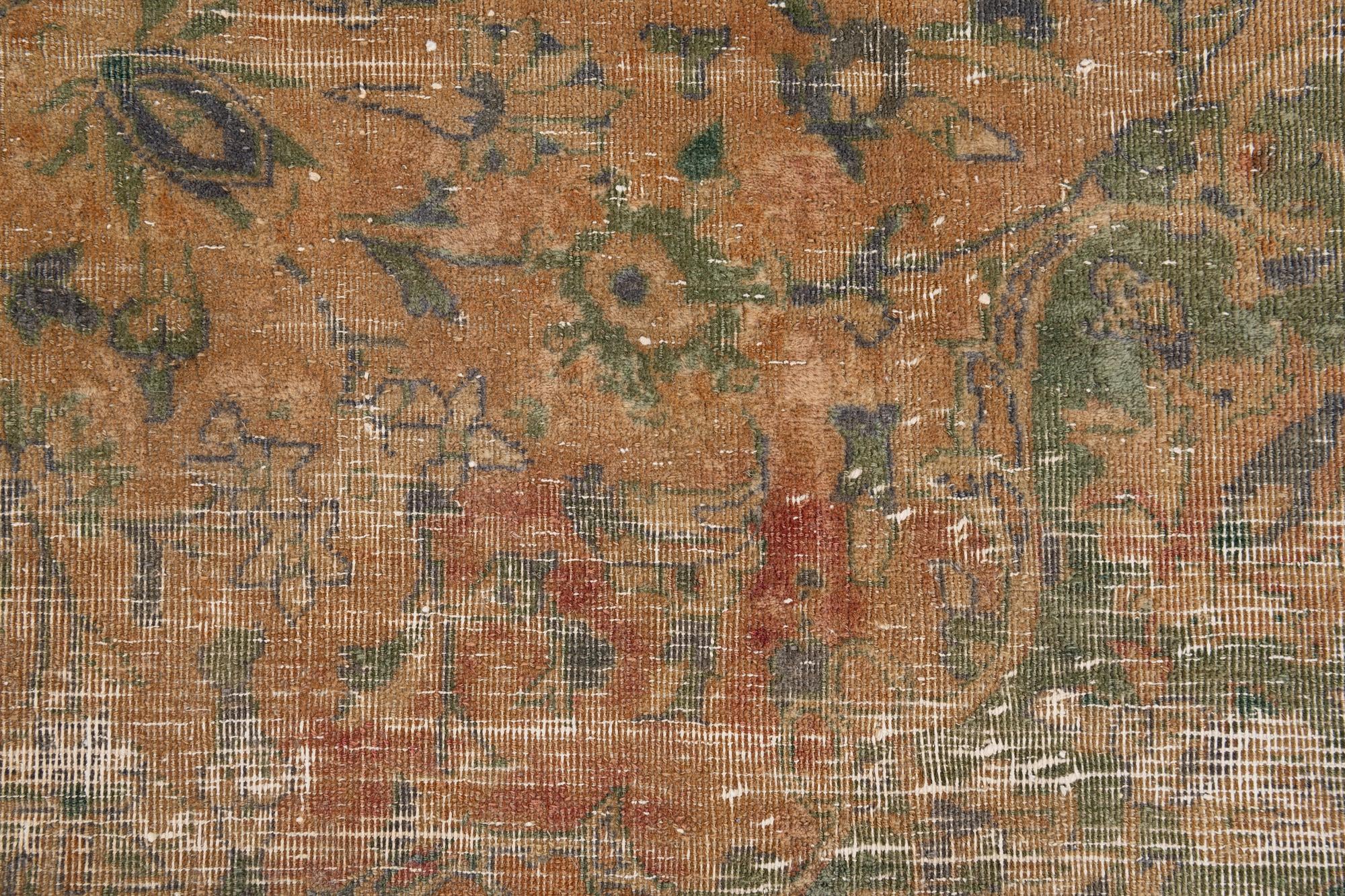 8' 10 x 10' 10 Hand Knotted Ultra Vintage Persian Wool Rug