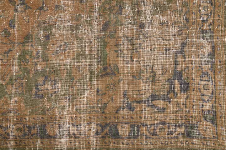 8' 10 x 10' 10 Hand Knotted Ultra Vintage Persian Wool Rug