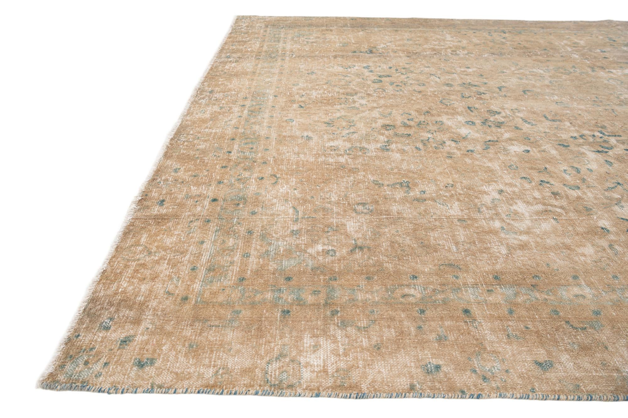 7' 8 x 11' 10 Hand Knotted Ultra Vintage Persian Wool Rug