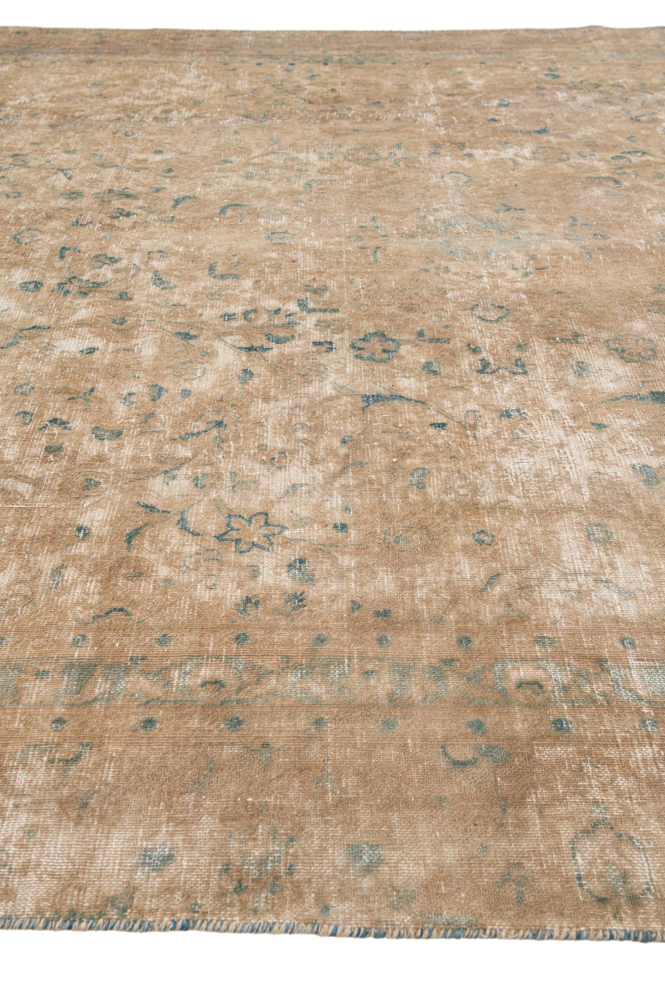 7' 8 x 11' 10 Hand Knotted Ultra Vintage Persian Wool Rug