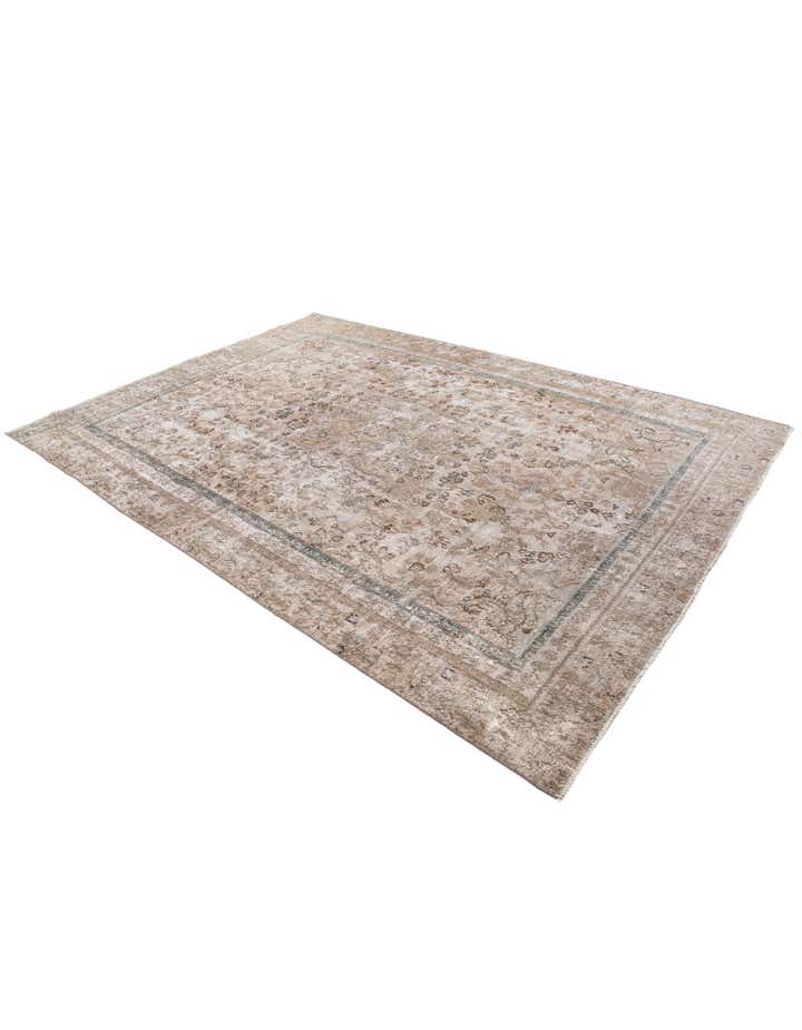 7' x 10' 1 Hand Knotted Ultra Vintage Persian Wool Rug