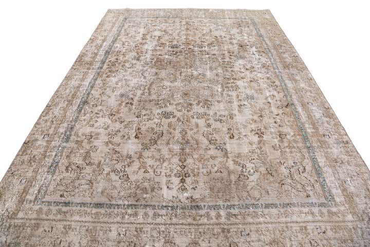 7' x 10' 1 Hand Knotted Ultra Vintage Persian Wool Rug