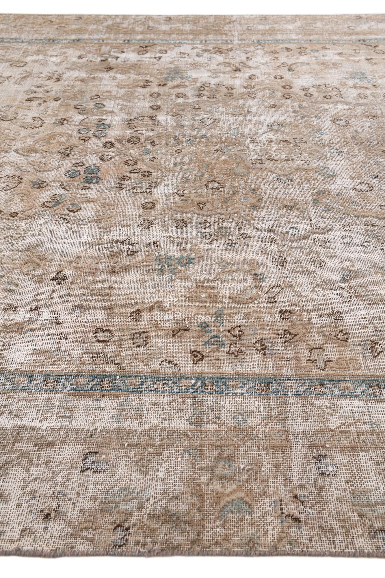 7' x 10' 1 Hand Knotted Ultra Vintage Persian Wool Rug