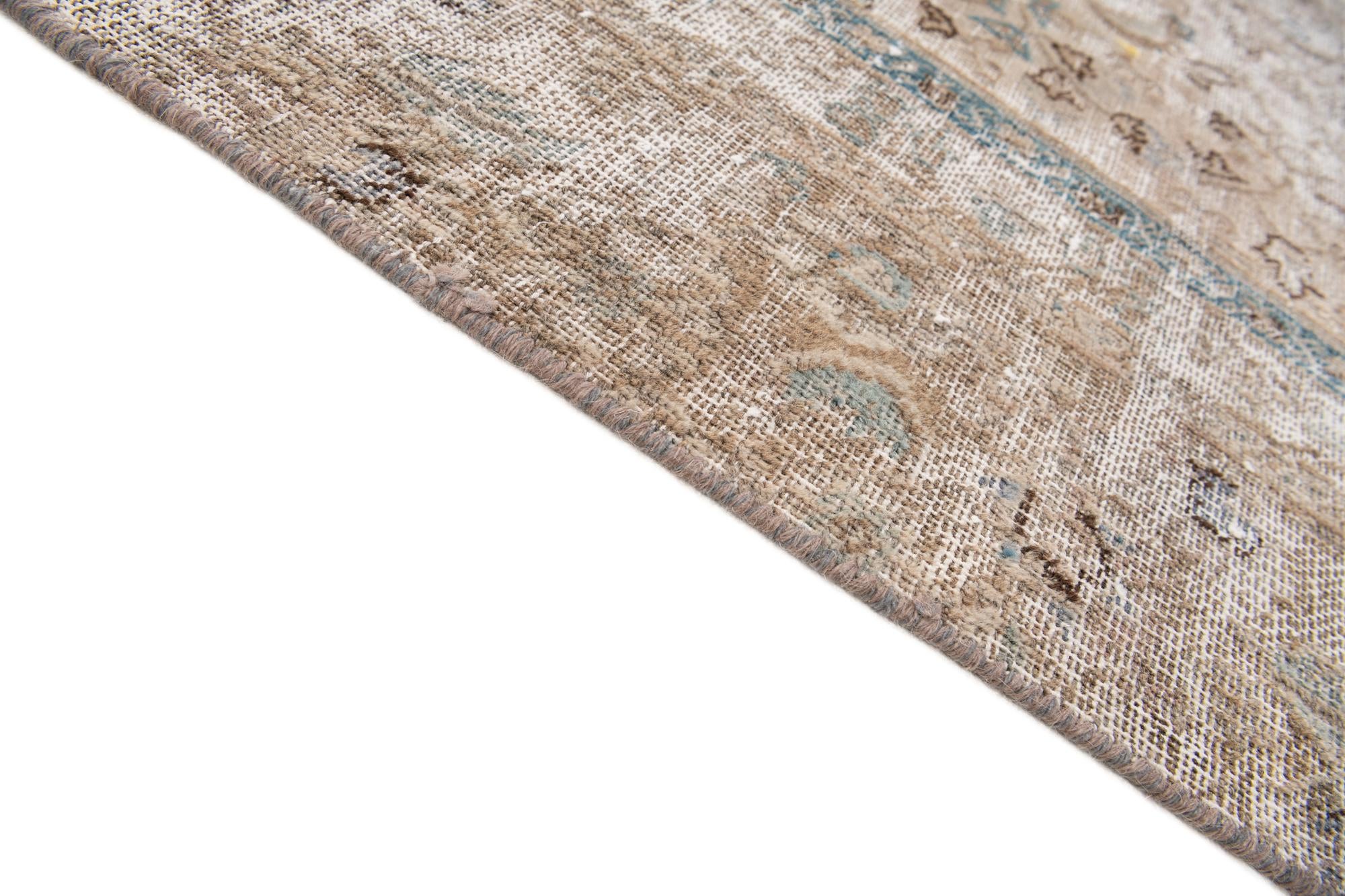7' x 10' 1 Hand Knotted Ultra Vintage Persian Wool Rug