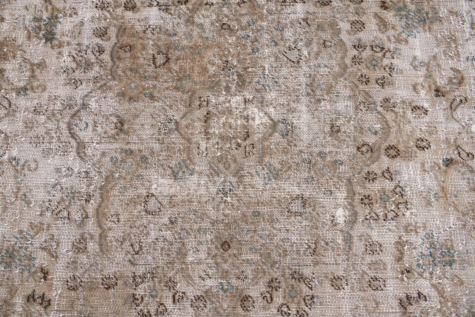 7' x 10' 1 Hand Knotted Ultra Vintage Persian Wool Rug