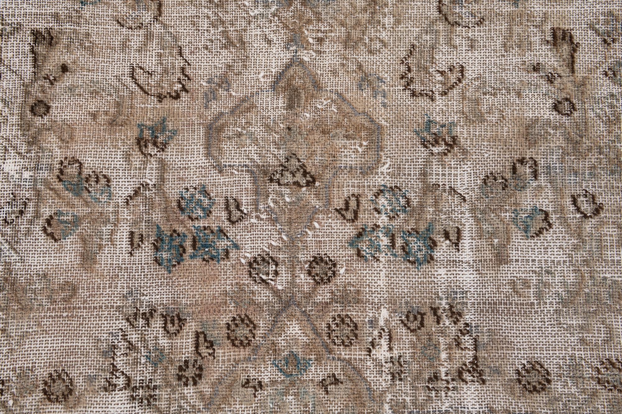 7' x 10' 1 Hand Knotted Ultra Vintage Persian Wool Rug