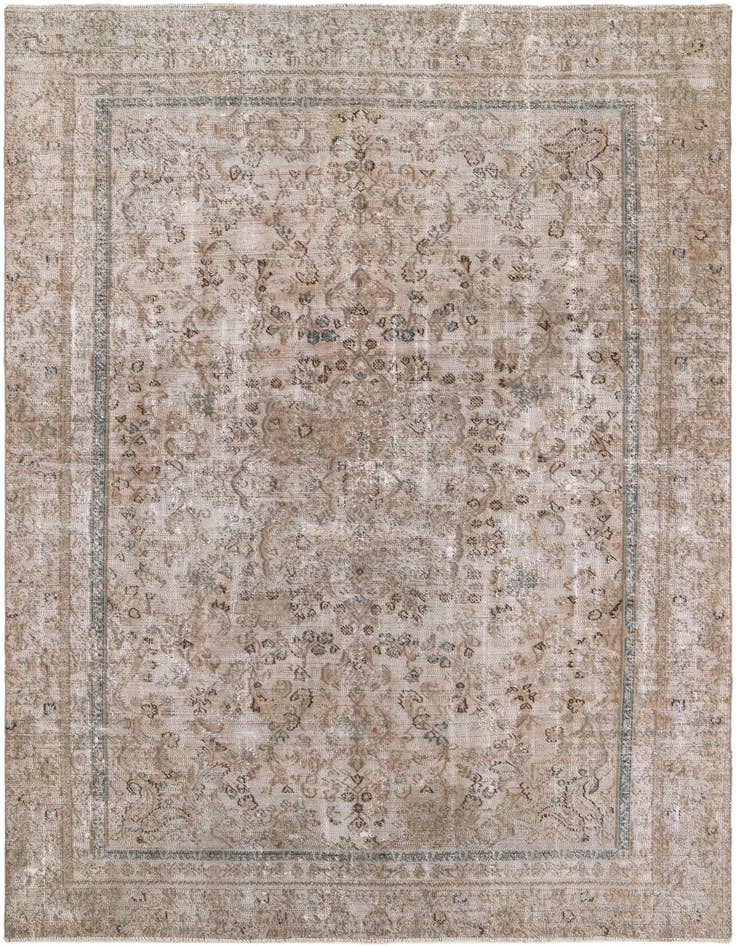 Detail image of 7' x 10' 1 Hand Knotted Ultra Vintage Persian Wool Rug