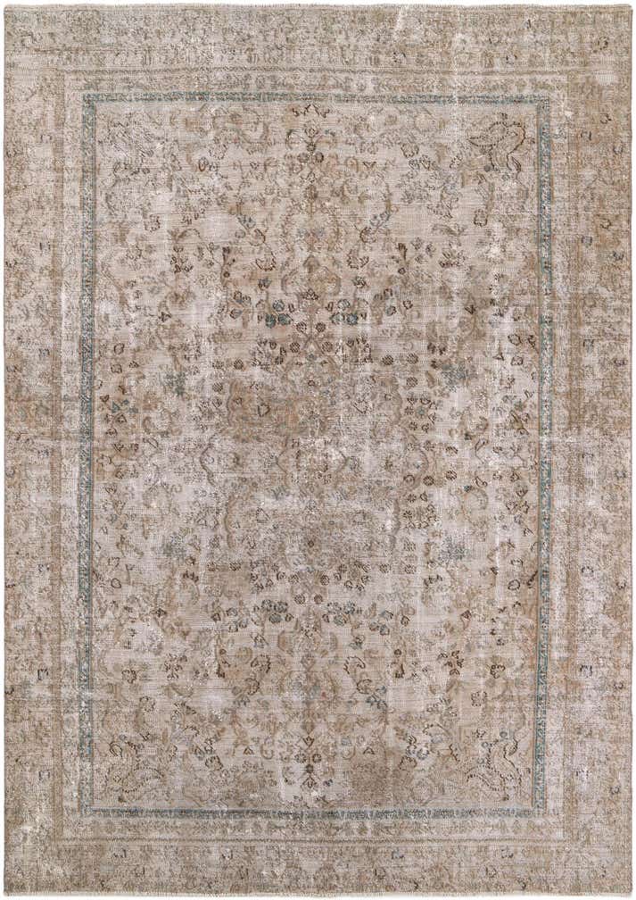 7' x 10' 1 Hand Knotted Ultra Vintage Persian Wool Rug