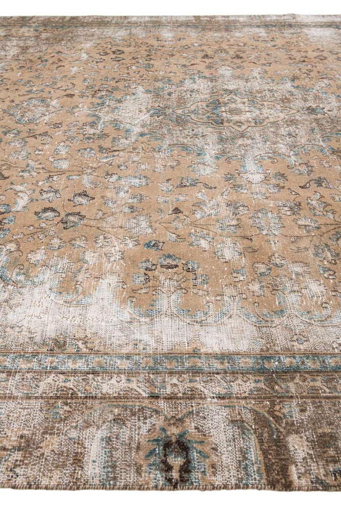 255cm x 295cm Hand Knotted Ultra Vintage Persian Wool Rug