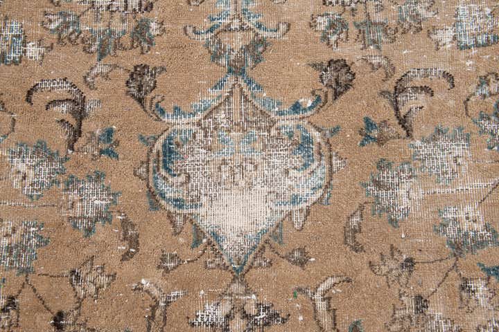 255cm x 295cm Hand Knotted Ultra Vintage Persian Wool Rug