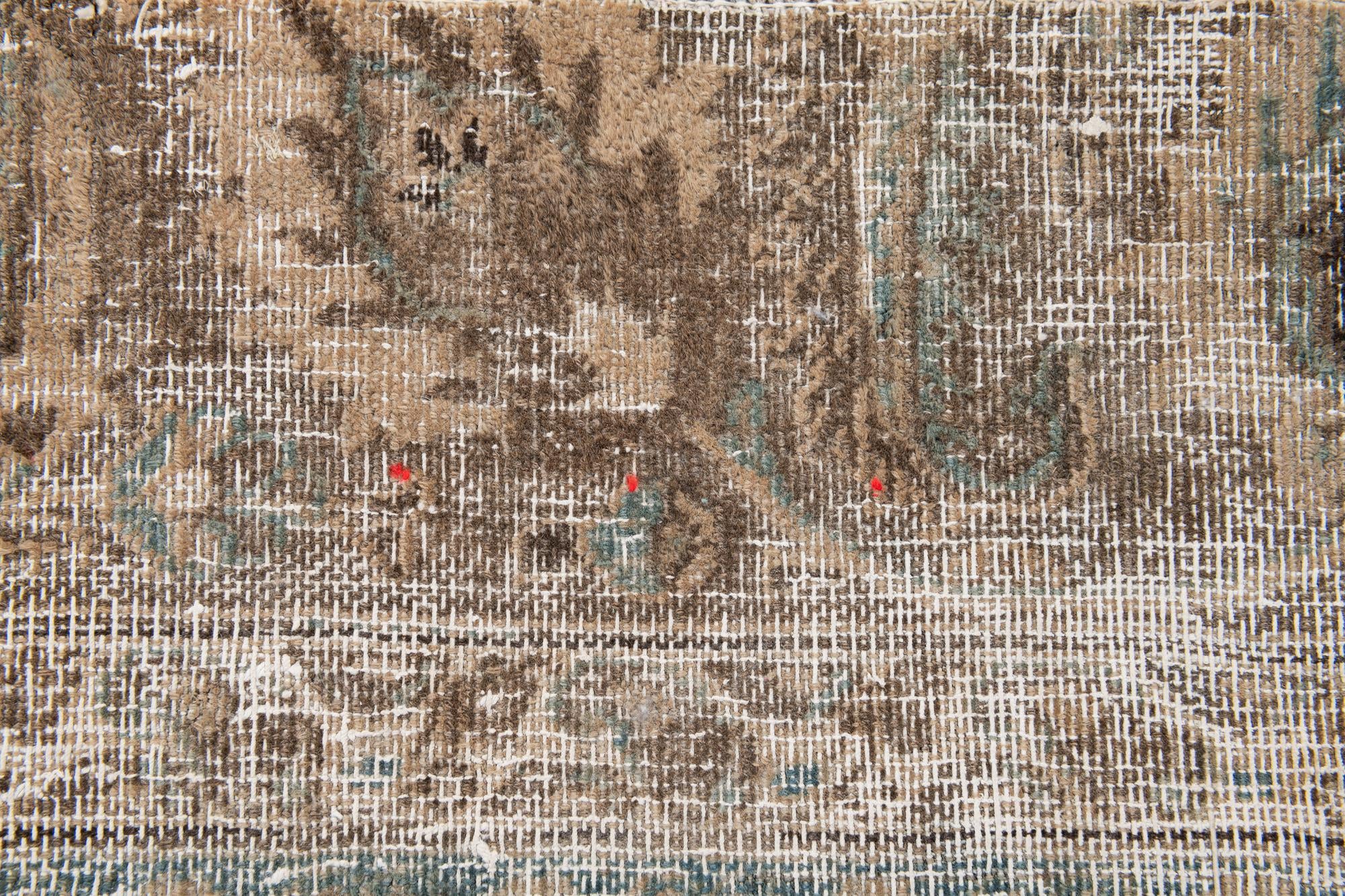 255cm x 295cm Hand Knotted Ultra Vintage Persian Wool Rug