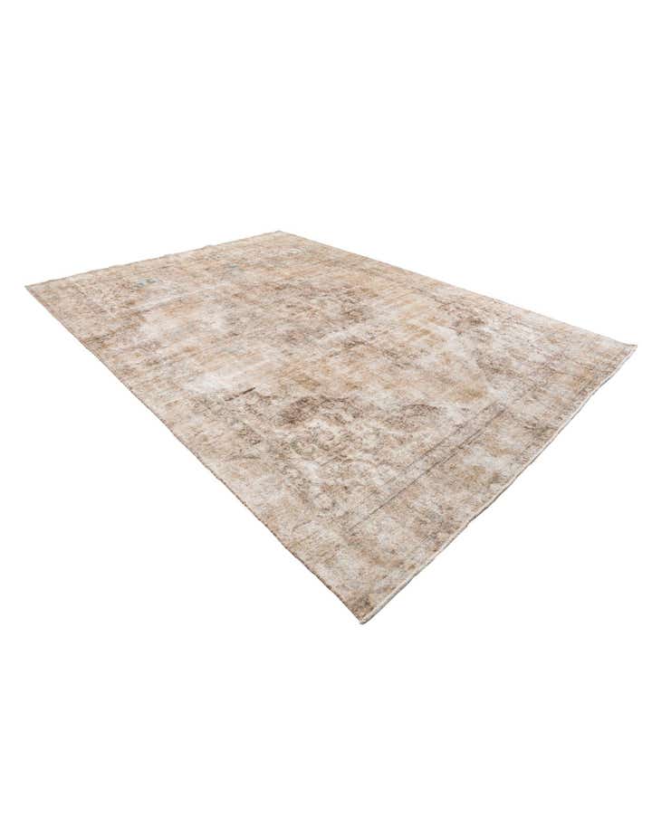 9' x 12' 6 Hand Knotted Ultra Vintage Persian Wool Rug