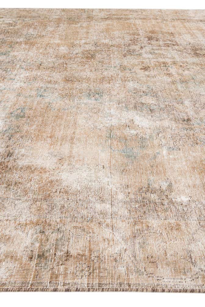 9' x 12' 6 Hand Knotted Ultra Vintage Persian Wool Rug