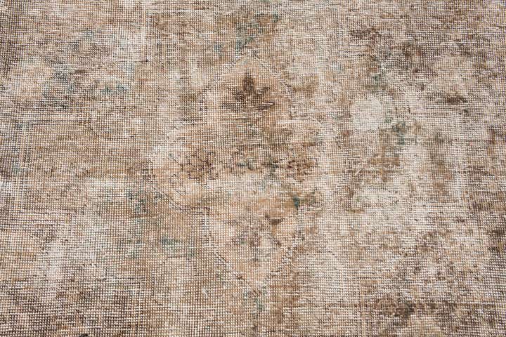 9' x 12' 6 Hand Knotted Ultra Vintage Persian Wool Rug