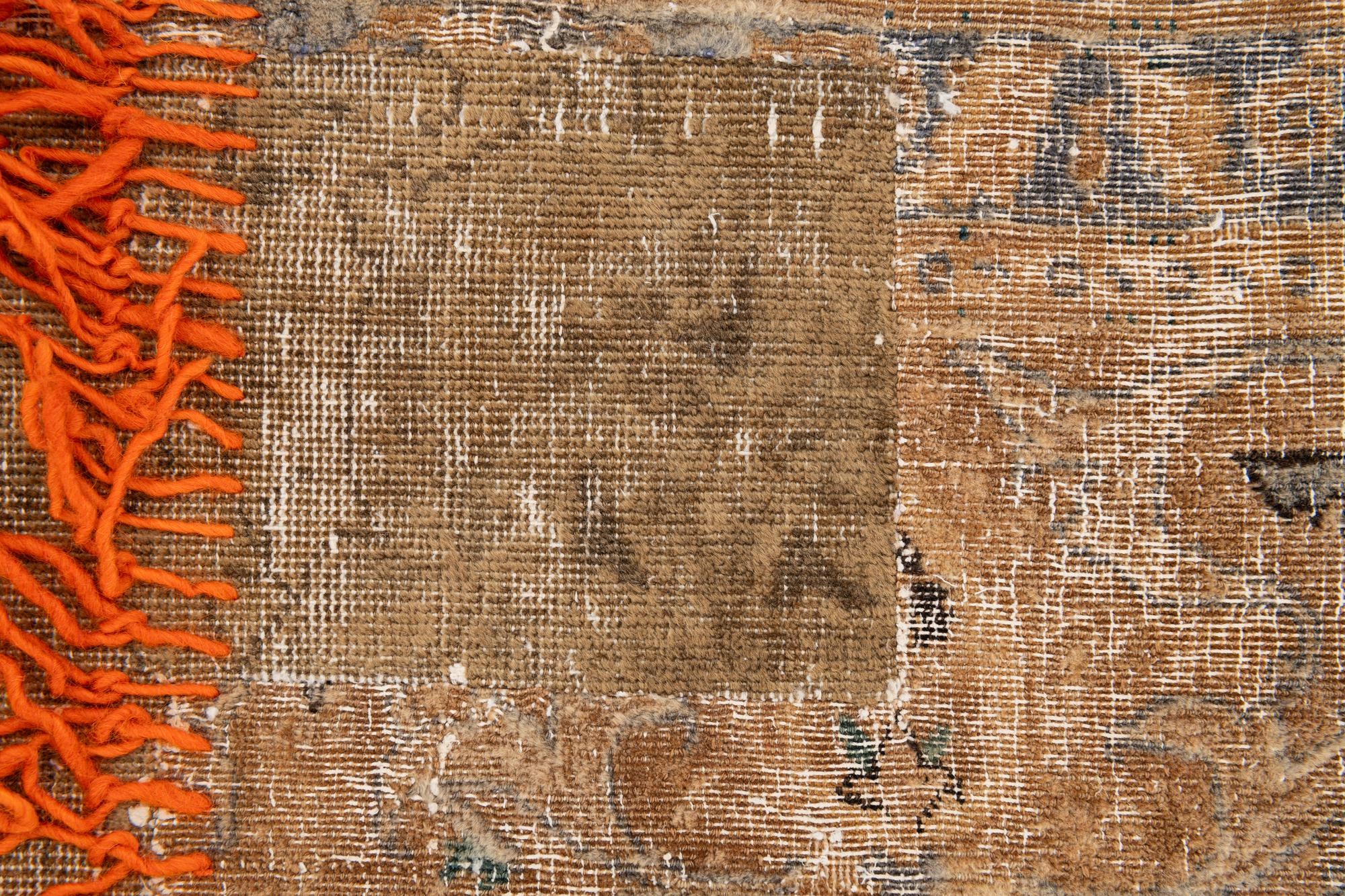7' 8 x 11' Hand Knotted Ultra Vintage Persian Wool Rug