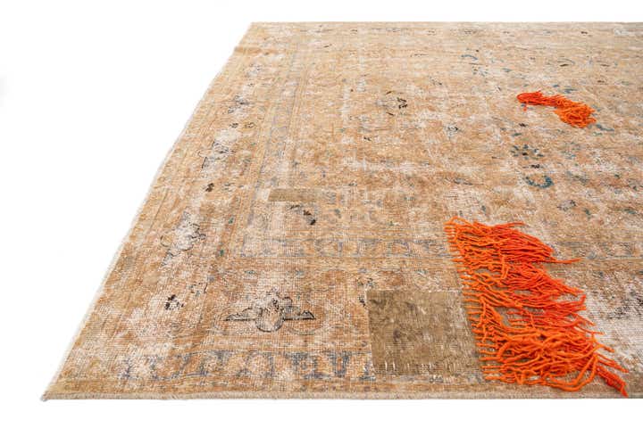 7' 8 x 11' Hand Knotted Ultra Vintage Persian Wool Rug