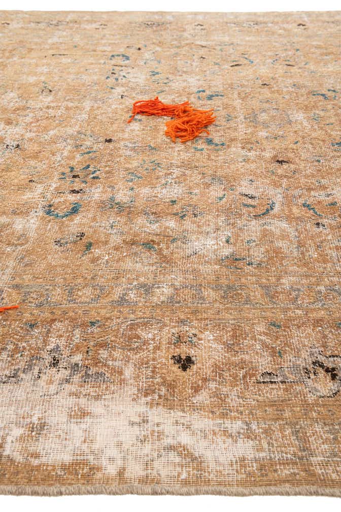 7' 8 x 11' Hand Knotted Ultra Vintage Persian Wool Rug