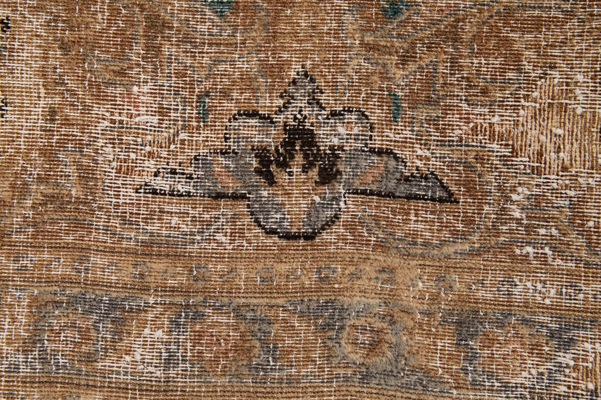 7' 8 x 11' Hand Knotted Ultra Vintage Persian Wool Rug