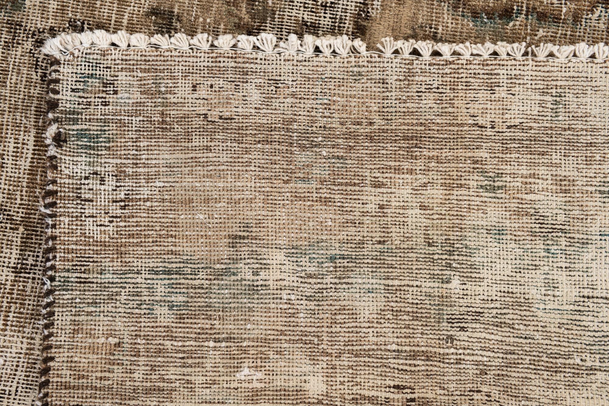 8' 1 x 11' 4 Hand Knotted Ultra Vintage Persian Wool Rug