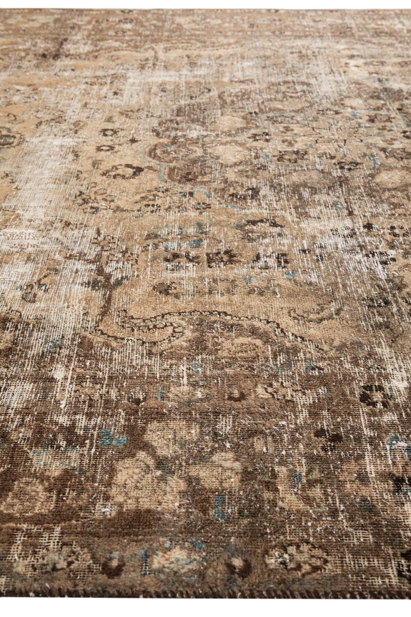 8' 1 x 11' 4 Hand Knotted Ultra Vintage Persian Wool Rug